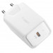 Spigen F210 SteadiBoost 27W USB-C PD 3.0 Power Delivery Wall Charger - захранване за ел. мрежа с USB-C изход (бял) 1