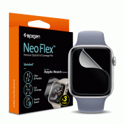 Spigen Neo FLEX Screen Protector - комплект от 3 броя защитно покритие с извити ръбове за целия дисплей на Apple Watch 41мм, 40мм (прозрачен) 1