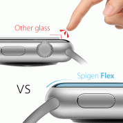 Spigen Neo FLEX Screen Protector - комплект от 3 броя защитно покритие с извити ръбове за целия дисплей на Apple Watch 41мм, 40мм (прозрачен) 3