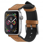 Spigen Retro Fit Band - кожена каишка за Apple Watch 38мм, 40мм, 41мм (кафяв)