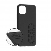 Audi Leather Hard Case - кожен кейс за iPhone 11 Pro (черен) 2