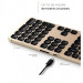 Satechi Aluminum Wireless Keyboard with Numeric Keypad - качествена алуминиева безжична блутут клавиатура за Mac (златист) 9