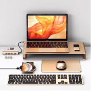 Satechi Aluminum Wireless Keyboard with Numeric Keypad (gold) 2
