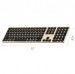 Satechi Aluminum Wireless Keyboard with Numeric Keypad - качествена алуминиева безжична блутут клавиатура за Mac (златист) 7