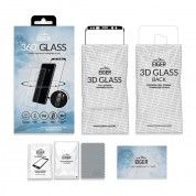 Eiger 3D 360 Screen Protector Back and Front Glass - калени стъклени защитни покрития за дисплея и задната част на Samsung Galaxy S9 Plus (черен-прозрачен) 6