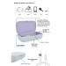 MyGuard UV-Box Sterilizer With Wireless Charger - поставка за безжично зареждане и UV стерилизатор за мобилни устройства до 6.7 инча (сив) 2