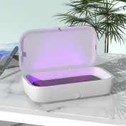 MyGuard UV-Box Sterilizer With Wireless Charger - поставка за безжично зареждане и UV стерилизатор за мобилни устройства до 6.7 инча (сив) 10