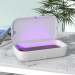 MyGuard UV-Box Sterilizer With Wireless Charger - поставка за безжично зареждане и UV стерилизатор за мобилни устройства до 6.7 инча (сив) 11