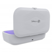 MyGuard UV-Box Sterilizer With Wireless Charger - поставка за безжично зареждане и UV стерилизатор за мобилни устройства до 6.7 инча (сив) 5