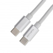 4smarts RapidCord USB-C to USB-C Data Cable 50W - USB-C към USB-C кабел за устройства с USB-C порт (100 см.) (бял) 2