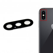 OEM iPhone XS, iPhone XS Max Rear Camera Glass Lens - резервни лещи за задната камера на iPhone XS, iPhone XS Max (черен) 1