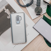 Moshi Vitros Case - силиконов (TPU) калъф за Samsung Galaxy S9 Plus (сребрист-прозрачен) 4