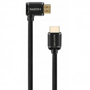 Promate ProLink4K1-150 HDMI Cable Right Angle 24K Gold Plated 4K UltraHD (150 cm) (black)