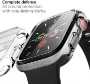 Spigen Ultra Hybrid Case - хибриден кейс с висока степен на защита за Apple Watch 44мм (прозрачен) 7