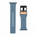 Urban Armor Gear Civilian Strap - изключително здрава силиконова каишка за Apple Watch 42мм, 44мм, 45мм, Ultra 49мм (син-оранжев) 2