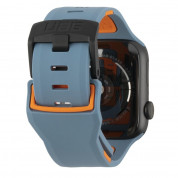 Urban Armor Gear Civilian Strap for Apple Watch 42mm, 44mm, 45mm, Ultra 49mm (slate/orange) 4