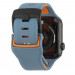 Urban Armor Gear Civilian Strap - изключително здрава силиконова каишка за Apple Watch 42мм, 44мм, 45мм, Ultra 49мм (син-оранжев) 5