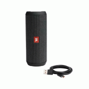 JBL Flip Essential - водоустойчив безжичен bluetooth спийкър и микрофон за мобилни устройства (черен)  4