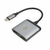 A-solar Xtorm XC202 USB-C Hub Dual HDMI Adapter - адаптер за свързване от USB-C към два HDMI порта (тъмносив) 1