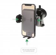 4smarts Inductive Fast Charger VoltBeam Touch 2 10W - поставка за кола с безжично зареждане за QI съвместими смартфони (черен)