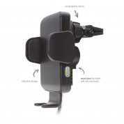 4smarts Inductive Fast Charger VoltBeam Touch 2 10W - поставка за кола с безжично зареждане за QI съвместими смартфони (черен) 2