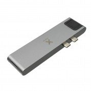 A-solar Xtorm XC206 USB-C Hub 7-in-1 4K HDMI, Ethernet, USB-C, 2xUSB-A, SD, microSD - мултифункционален хъб за свързване на допълнителна периферия за MacBook и устройства с USB-C (тъмносив) 1