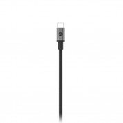 Mophie USB-C to USB-C Cable - изключително здрав USB-C към USB-C кабел с въжена оплетка за устройства с USB-C порт (150 см) (черен)  2
