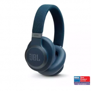 JBL Live 650BTNC - безжични Bluetooth слушалки с гласово управление за мобилни устройства (син)