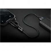Nomad Kevlar USB-A to Universal Cable - здрав кевларен кабел за устройства с Lightning, microUSB и USB-C порт (30 см) (черен) 5