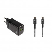 A-Solar Xtorm USB-C Fast Charge Bundle XA021 - захранване за ел. мрежа с USB-C и USB-A изходи с бързо зареждане, преходници за цял свят и USB-C към USB-C кабел