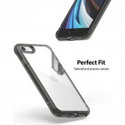 Ringke Fusion Crystal Case - хибриден удароустойчив кейс за iPhone SE (2022), iPhone SE (2020), iPhone 8, iPhone 7 (сив) 1