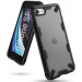 Ringke Fusion X Case - хибриден удароустойчив кейс за iPhone SE (2022), iPhone SE (2020), iPhone 8, iPhone 7 (черен-карбон) 1