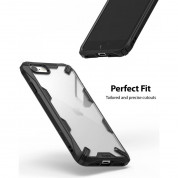 Ringke Fusion X Case - хибриден удароустойчив кейс за iPhone SE (2022), iPhone SE (2020), iPhone 8, iPhone 7 (черен-карбон) 3