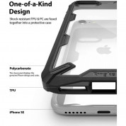 Ringke Fusion X Case - хибриден удароустойчив кейс за iPhone SE (2022), iPhone SE (2020), iPhone 8, iPhone 7 (черен) 1