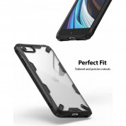 Ringke Fusion X Case - хибриден удароустойчив кейс за iPhone SE (2022), iPhone SE (2020), iPhone 8, iPhone 7 (черен) 2