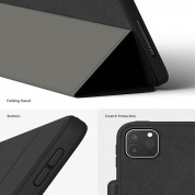 Ringke Smart Case - полиуретанов калъф с поставка и отделение за Apple Pencil 2 за iPad Pro 12.9 (2020) (черен) 5