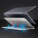 Baseus Foldable Laptop Stand (SUDD-2G) - преносима сгъваема поставка за MacBook и лаптопи (бял) 10