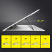 Baseus Foldable Laptop Stand (SUDD-2G) - преносима сгъваема поставка за MacBook и лаптопи (бял) 11