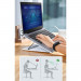 Baseus Foldable Laptop Stand (SUDD-2G) - преносима сгъваема поставка за MacBook и лаптопи (бял) 13