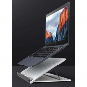 Baseus Foldable Laptop Stand (SUDD-2G) - преносима сгъваема поставка за MacBook и лаптопи (бял) 13