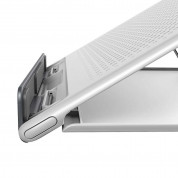 Baseus Foldable Laptop Stand (SUDD-2G) - преносима сгъваема поставка за MacBook и лаптопи (бял) 5