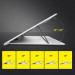 Baseus Foldable Laptop Stand (SUDD-GY) - преносима сгъваема поставка за MacBook и лаптопи (тъмносив) 10