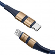Baseus BMX Double-Deck USB-C to Lightning Cable PD 18W (120 cm) (blue) 2