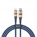 Baseus BMX Double-Deck USB-C to Lightning Cable PD 18W - MFI сертифициран USB-C към Lightning кабел за Apple устройства с Lightning порт (120 см) (син) 1