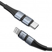Baseus BMX Double-Deck USB-C to Lightning Cable PD 18W (CATLSJ-BG1) (180 cm) (black) 3