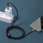 Baseus BMX Double-Deck USB-C to Lightning Cable PD 18W (CATLSJ-BG1) - MFI сертифициран USB-C към Lightning кабел за Apple устройства с Lightning порт (180 см) (черен) 5