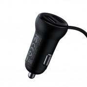Baseus T-Typed S-16 Wireless FM MP3 Car Charger (black) 1