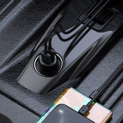 Baseus T-Typed S-16 Wireless FM MP3 Car Charger - блутут MP3 плеър и зарядно за кола за мобилни устройства (черен) 4