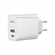 Baseus Dual USB & USB-C Wall Charger 30W with USB-C to USB-C Cable (TZCAFS-A029) (white) 4