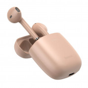 Baseus Encok W04 Pro TWS In-Ear Bluetooth Earphones - безжични блутут слушалки с безжичен зареждащ кейс за мобилни устройства (розов) 4